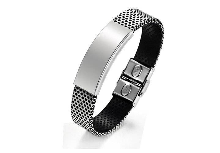 1st on BoB, Men's stainless steel high polished Bracelet, Anti alergic, Fantastic quality