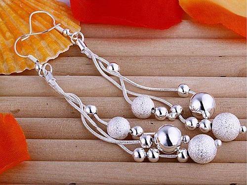 *Local Stock*, New 925 Sterling silver filled stamped Ball dangle earrings. Absolutely stunning