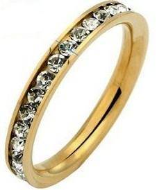 New Genuine stainless steel chanel ring with options to add stacking rings, see examples