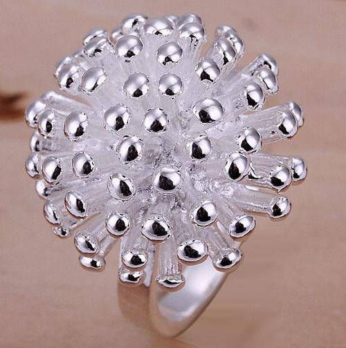 New, Gorgeous 925 sterling silver filled Coral ring with options for matching Earrings or Pendant