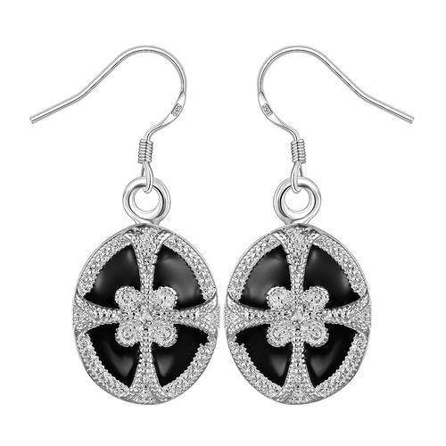 New 925 Sterling silver filled Stunning ladies dangle earrings with filigree detail