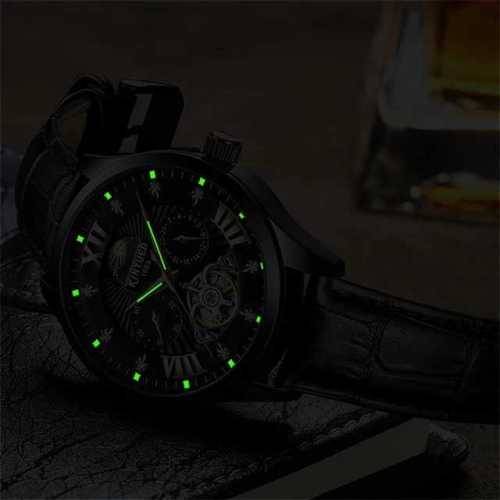 SA Fashion Master Pieces: Genuine leather Handwinding Automatic Mechanical Movement Watch