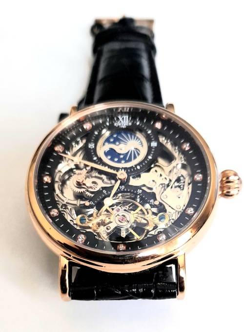 SA Fashion Master Pieces: Genuine leather Handwinding Automatic Mechanical Movement Watch