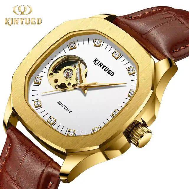 SA Fashion Master Pieces: Genuine Leather Handwinding Automatic Mechanical Movement Watch