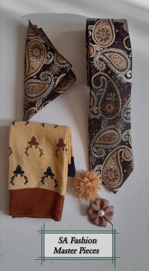 SA Fashion Master Pieces Gentlemen Tie Accessories combo