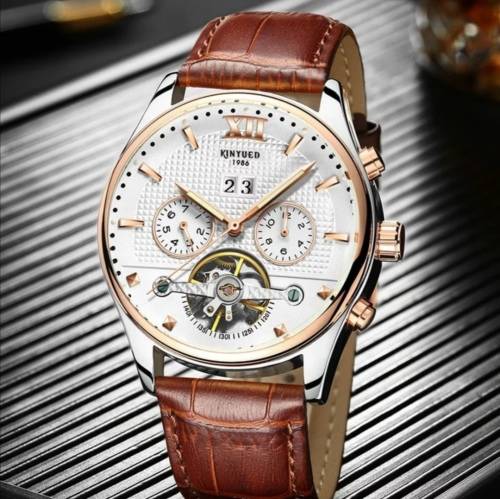 SA Fashion Master Pieces: Genuine leather Handwinding Automatic Mechanical Movement Watch