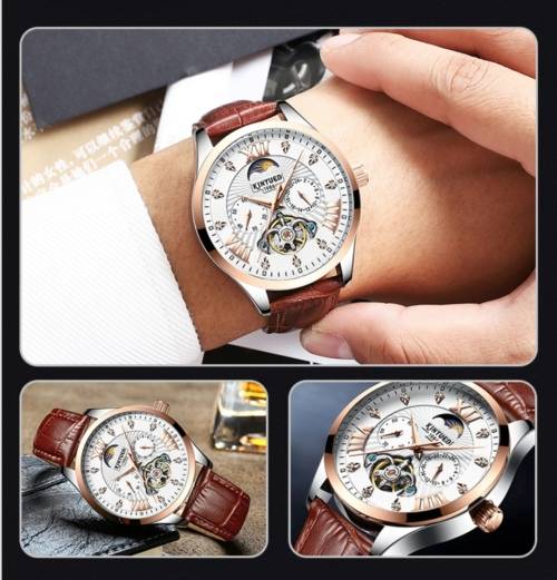 SA Fashion Master Pieces: Genuine leather Handwinding Automatic Mechanical Movement Watch