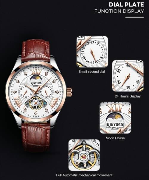 SA Fashion Master Pieces: Genuine leather Handwinding Automatic Mechanical Movement Watch