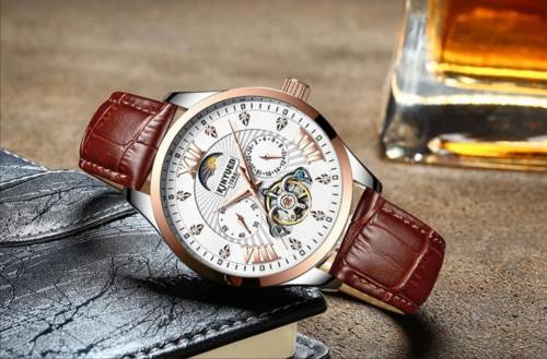 SA Fashion Master Pieces: Genuine leather Handwinding Automatic Mechanical Movement Watch
