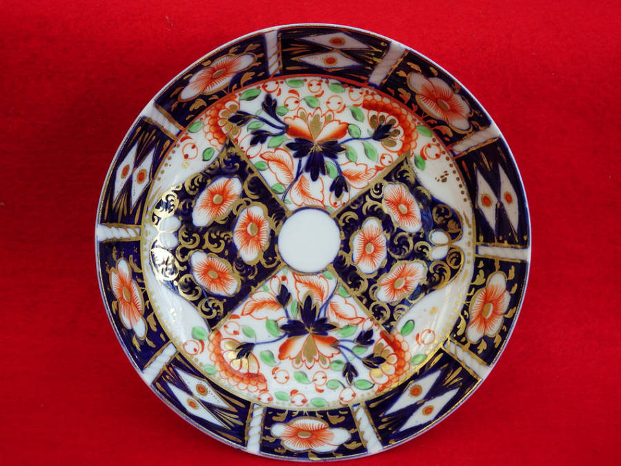 Georgian Porcelain Tea Cup and Saucer Davenport-type Imari design Circa 1810-1820 Ref.C-70