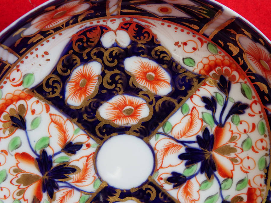 Georgian Porcelain Tea Cup and Saucer Davenport-type Imari design Circa 1810-1820 Ref.C-70