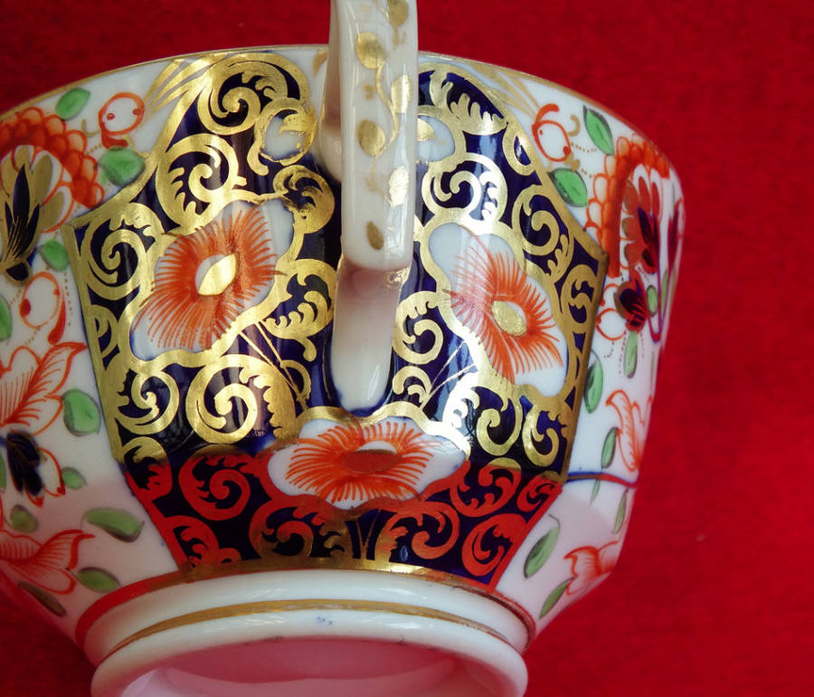 Georgian Porcelain Tea Cup and Saucer Davenport-type Imari design Circa 1810-1820 Ref.C-70