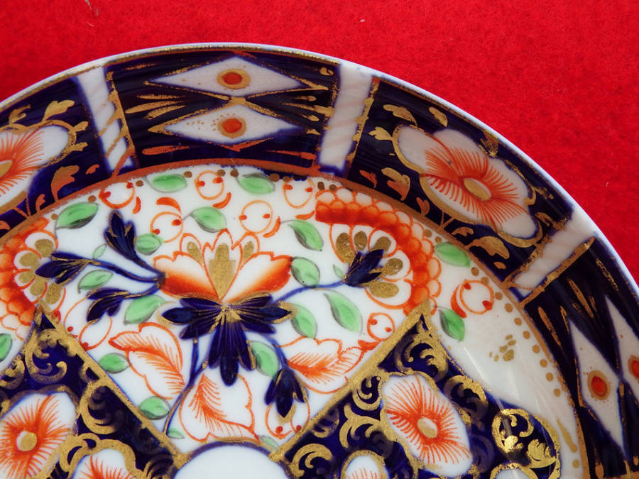 Georgian Porcelain Tea Cup and Saucer Davenport-type Imari design Circa 1810-1820 Ref.C-70