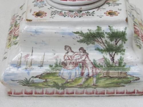 Antique Ceramic Inkstand signed and dated 1894. Ref. OR-37