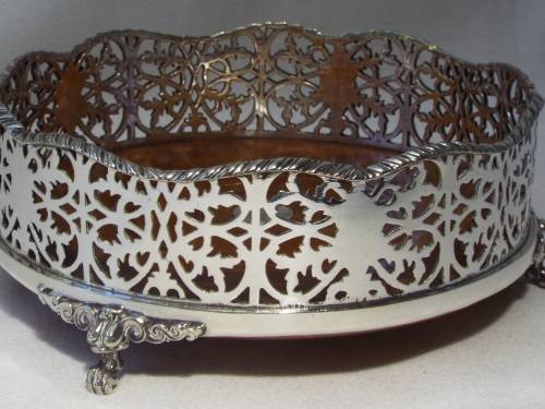 Antique Elkington Silver-Plated Cake Basket c1887. Ref.JW-16
