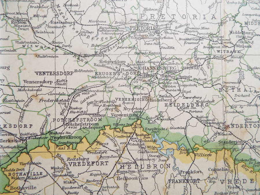 Map of the Transvaal - 1952 .  Ref. No. MP/9