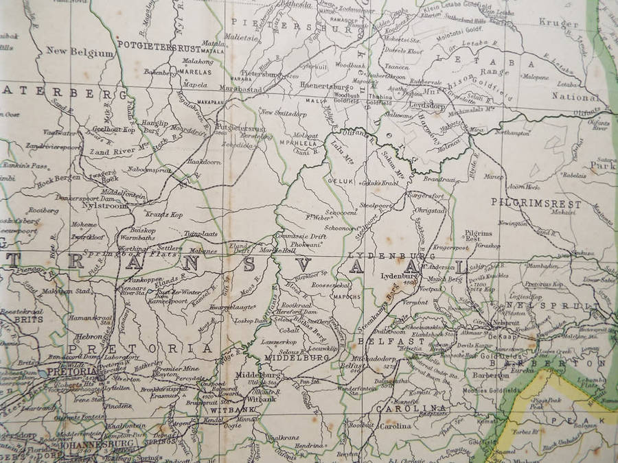 Map of the Transvaal - 1952 .  Ref. No. MP/9