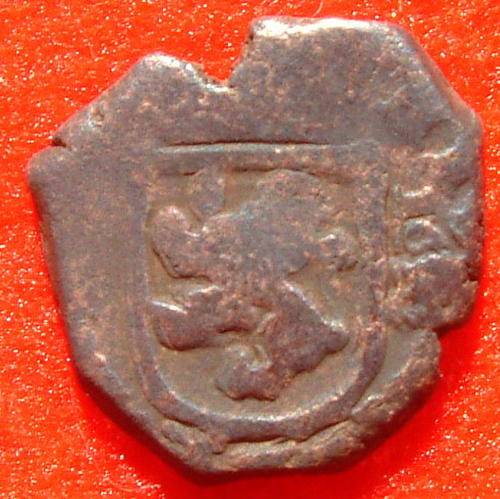 Shipwreck Pirate Spanish Maravedis/Cob coin, circa 1665-1700 Ref. 58MY