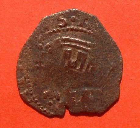 Shipwreck Pirate Spanish Maravedis/Cob coin, circa 1665-1700 Ref. 61MY