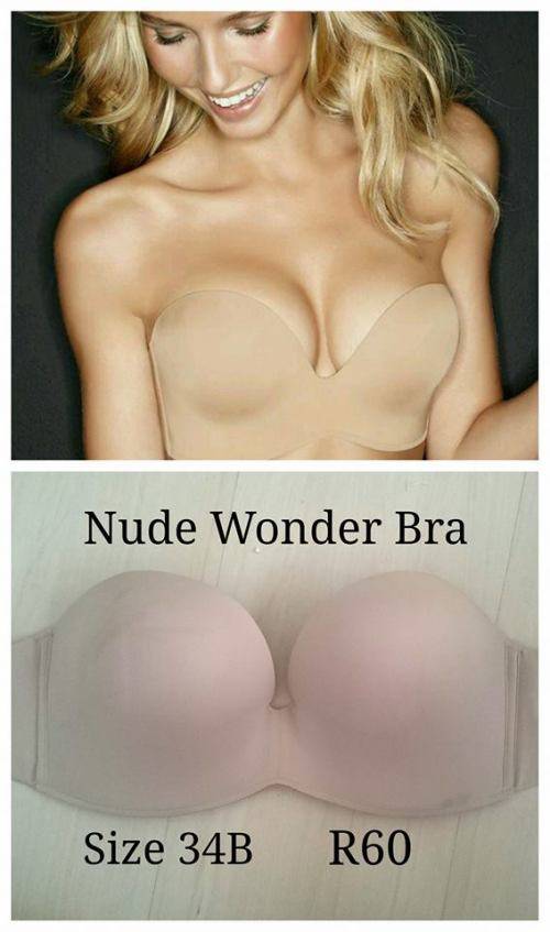 WONDERBRA STRAPLESS BRA 34B