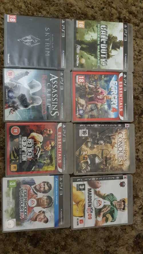 Playstation 3| 500GB HDD| 8 Games| 1 Controller| Accessories| Free Shipping