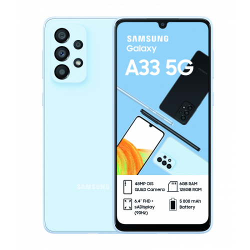 BRAND NEW Samsung Galaxy A33 5G 128GB Dual Sim - Awesome Blue