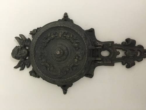 cast iron cherub wall candle holder