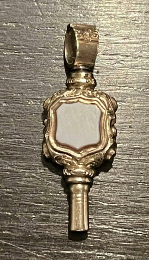 9 ct gold fob watch key