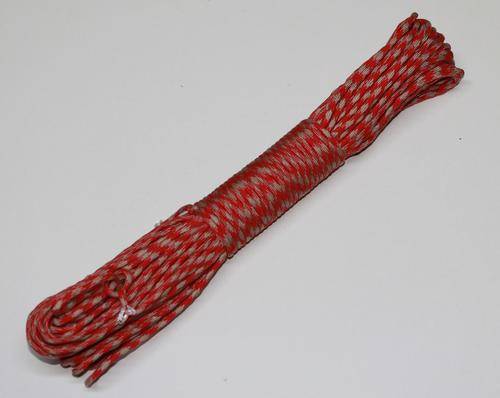Bosbok Tactical 30m Paracord - Red and Cream
