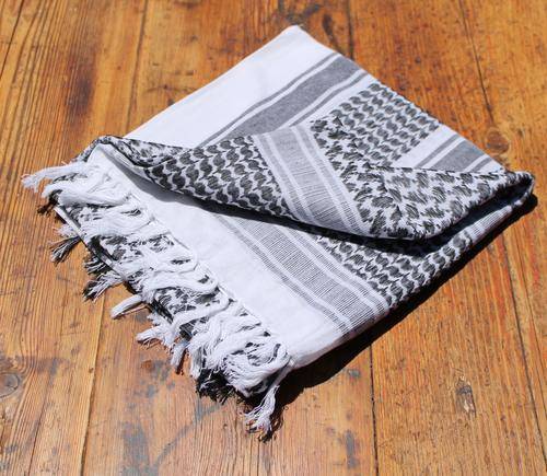 Shemagh - White / Black