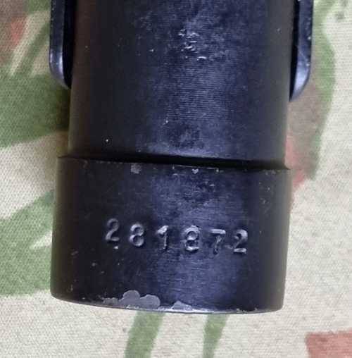 SADF R1 FN-FAL Bayonet with plastic scabbard