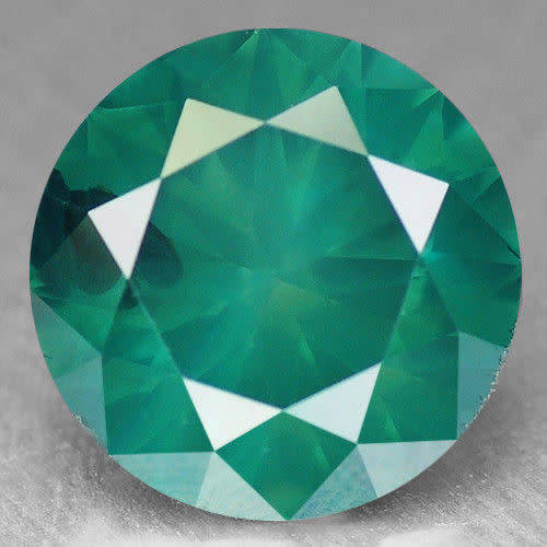 BLACK FRIDAY CLEARANCE SALE - Blue Green Diamond 1.42 cts Round Shape Fancy Natural Diamond