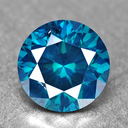 BLACK FRIDAY WEEKEND SALE - Diamond Blue Round 1.03 cts Fancy Natural Diamond