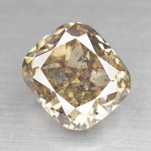 BLACK FRIDAY WEEKEND SALE - Fancy Champagne Diamond 1.11 cts Cushion Untreated Colour