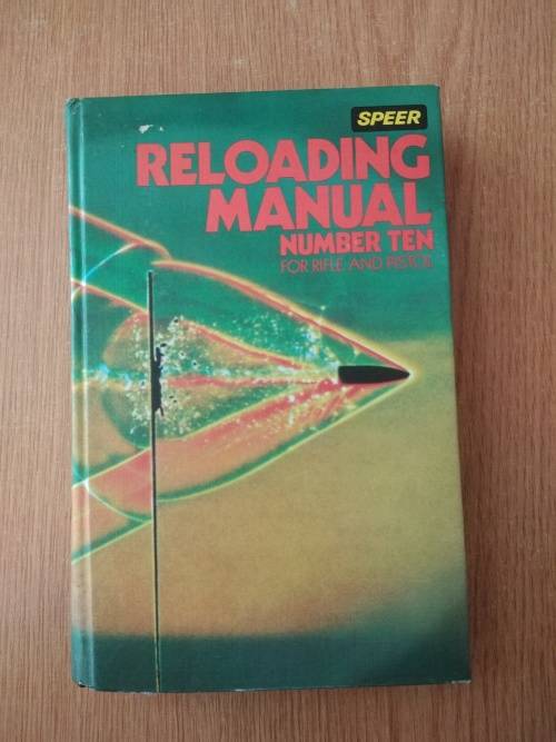 Speer Reloading Manual number ten for rifle and pistol
