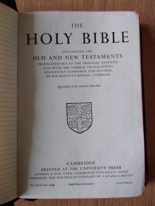 Holy BibleLeather outer
