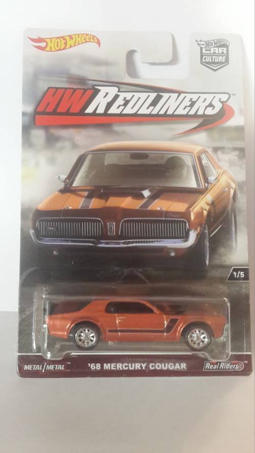 HOT WHEELS - Redliners 68 Mercury Cougar Real Riders