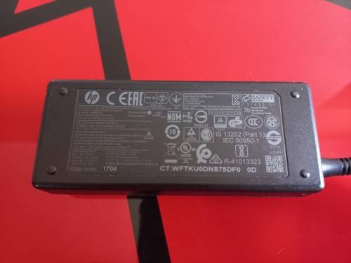 HP Original Small Blue Pin Charger | 19.5V---2.31A, 45W, 50-60Hz