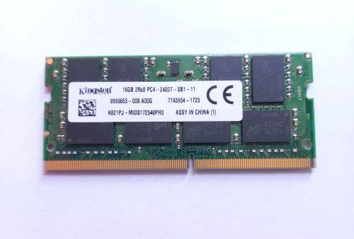 Kingston 16GB 2Rx8 PC4 2400T - Laptop RAM