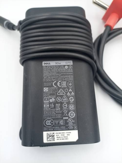 Dell Laptop Charger (GENUINE) | 19.5V---4.62A, 90W, 50-60Hz