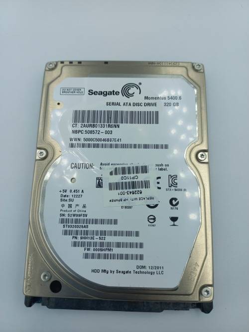 Seagate Momentus 320GB - 5400 RPM Laptop Hard Drive Disk