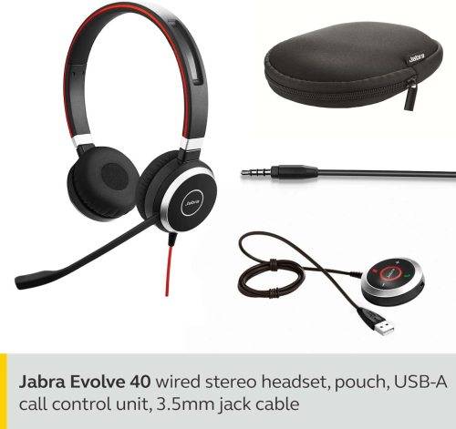 Jabra Evolve 40 UC Professional Wired Headset