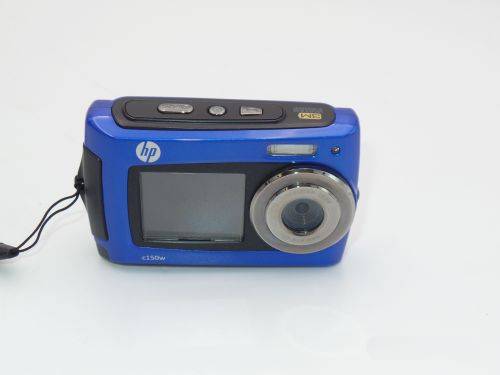 HP C150W Waterproof Compact Digital Camera Front & Rear LCDs (8MP)