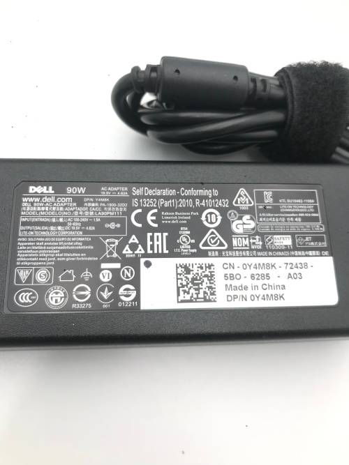 Dell Original Laptop Charger  | 19.5V---4.62A, 90W, 50-60Hz