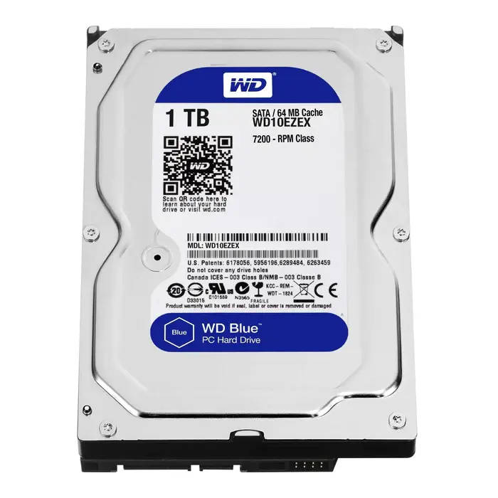 WD Blue 1TB 3.5 SATA Internal Hard Drive (WD10EZEX)