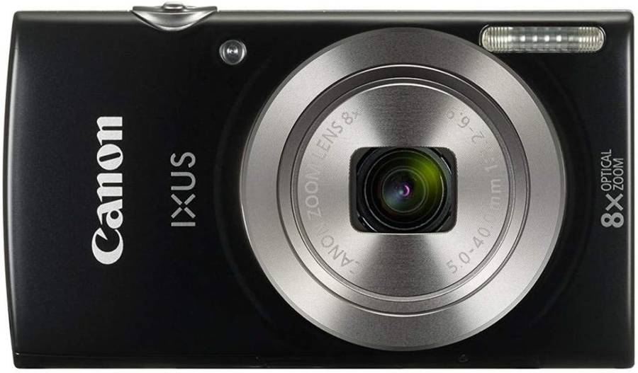 Canon IXUS 185 Digital Camera (20MP | 720p HD, 8x Optical Zoom) Black
