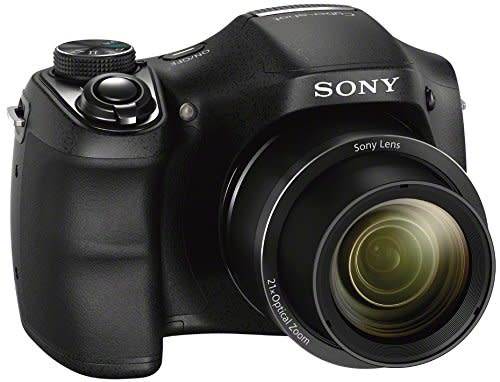 Sony Cyber-Shot DSC-H100 16.1MP Digital Camera (Black) with 21x Optical Zoom