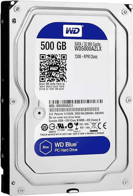WD Blue 3.5 HDD -  500GB Internal Hard Drive (WD500AZLX)