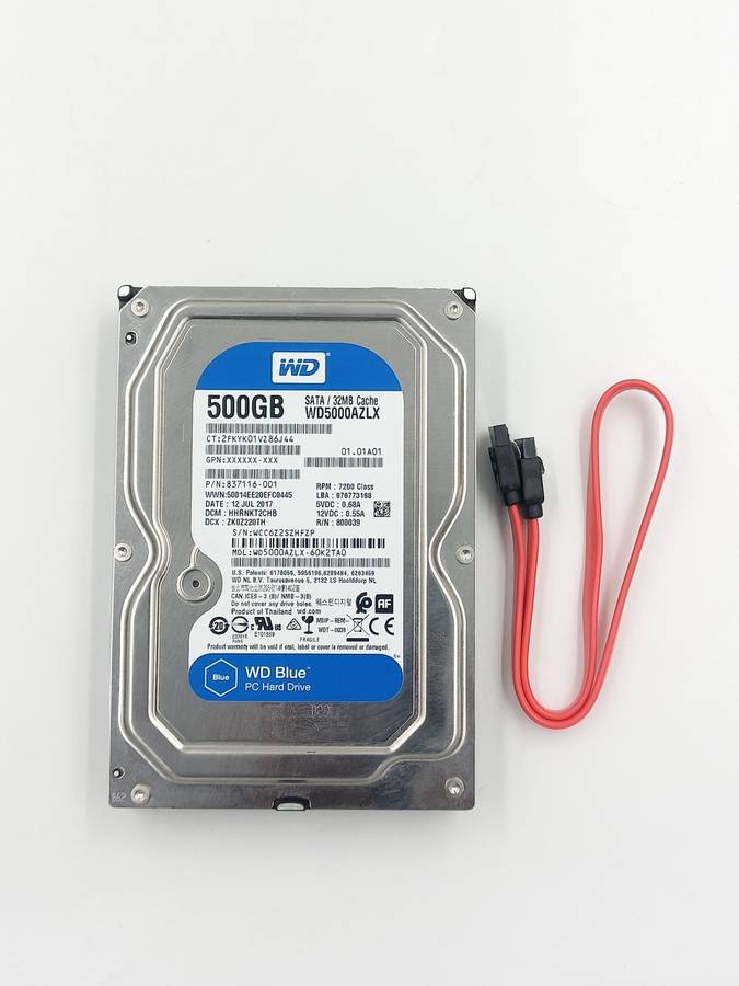 WD Blue 3.5 HDD -  500GB Internal Hard Drive (WD500AZLX)