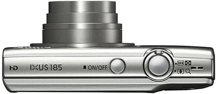 Canon IXUS 185 Digital Camera (20MP, 720p HD & 8x Optical Zoom) Silver